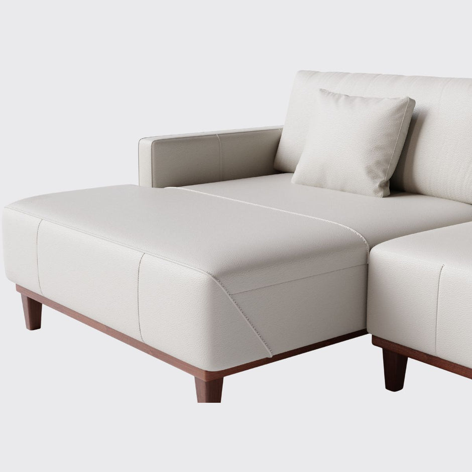 Sofá Doha Living Fixo com Chaise