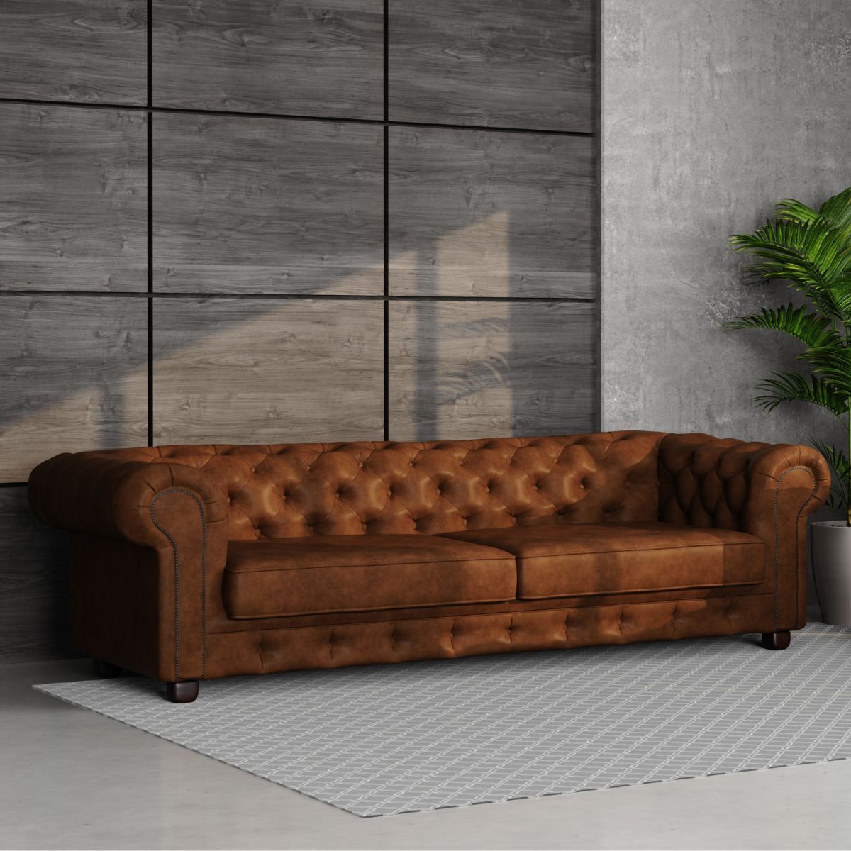 Sofá Living Fixo Chesterfield