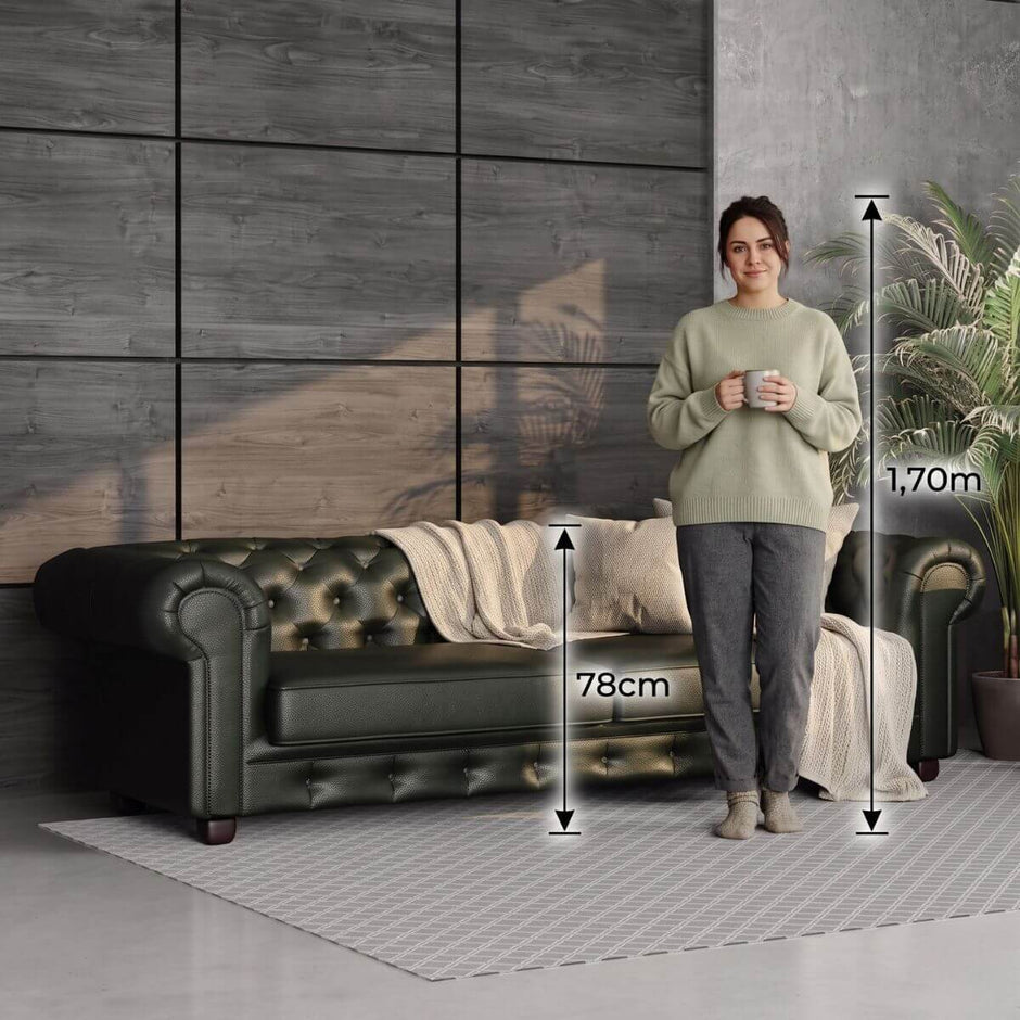 Sofá Living Fixo Chesterfield