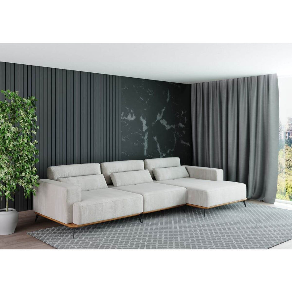 Sofá Living Modulado Houston 3 Módulos com Chaise