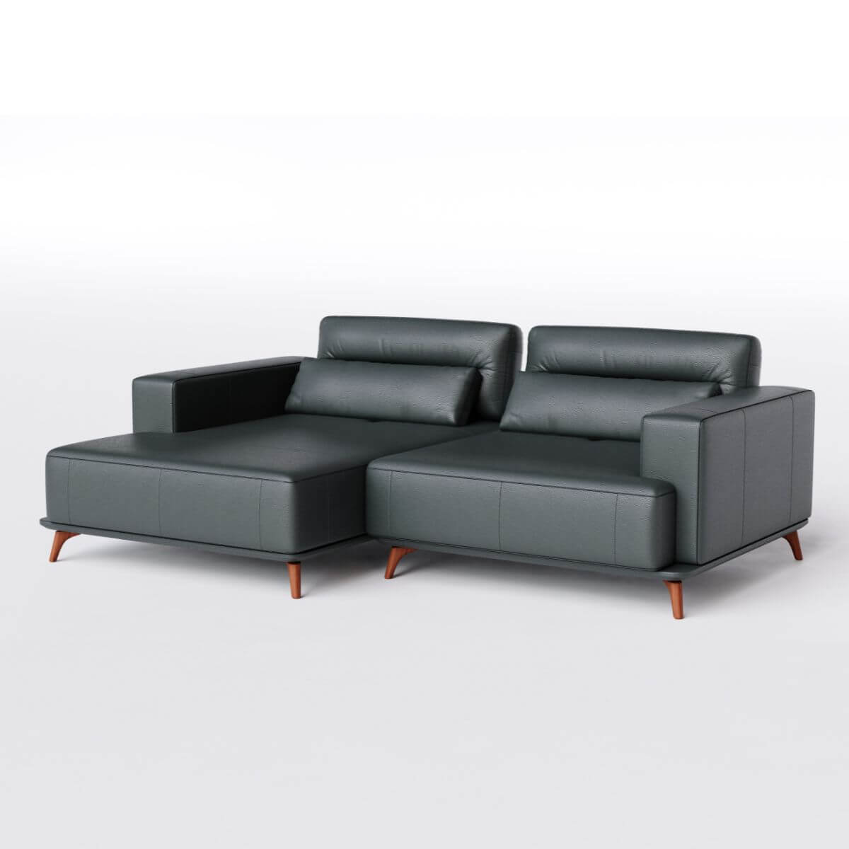 Sofá Living Modulado Houston 2 Módulos com Chaise