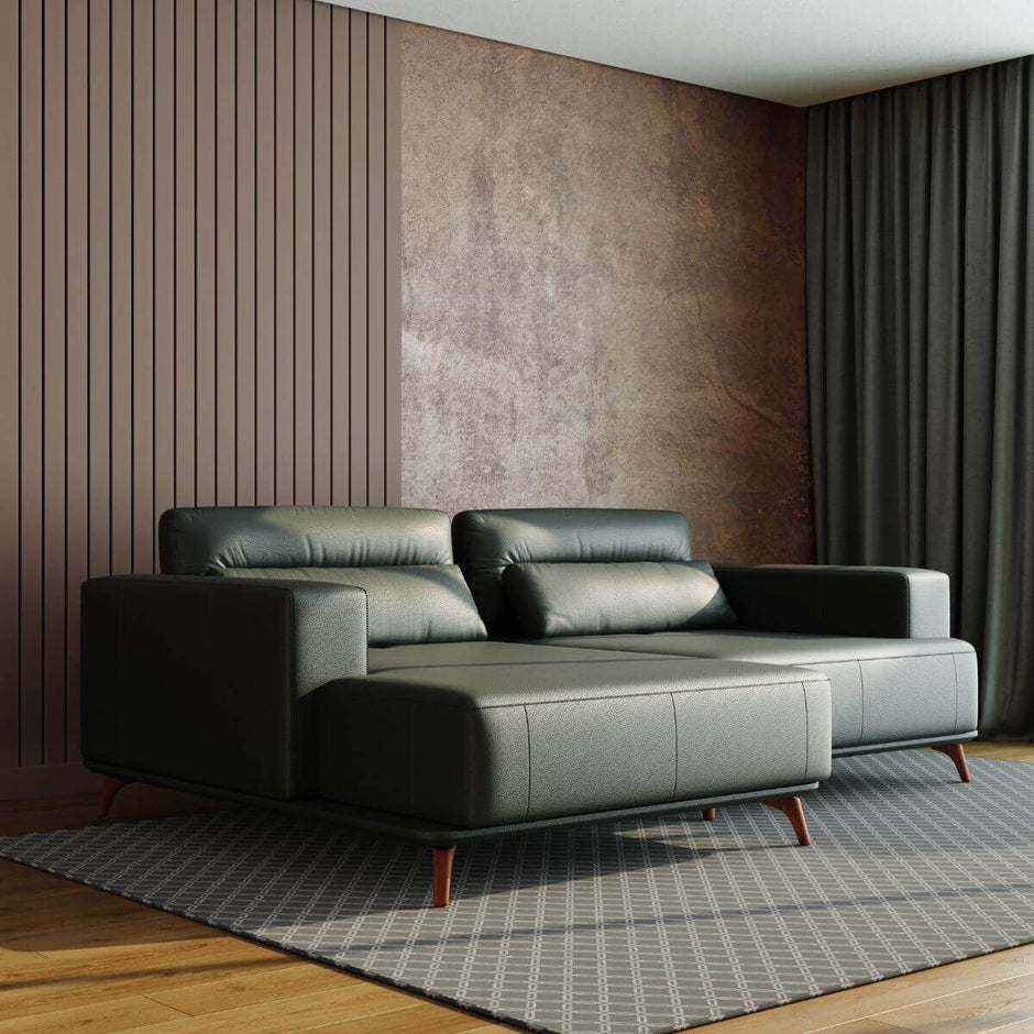 Sofá Living Modulado Houston 2 Módulos com Chaise
