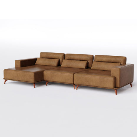 Sofá Living Modulado Houston 3 Módulos com Chaise