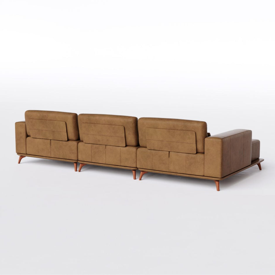 Sofá Living Modulado Houston 3 Módulos com Chaise