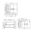 Sofá Living Modulado Houston 2 Módulos