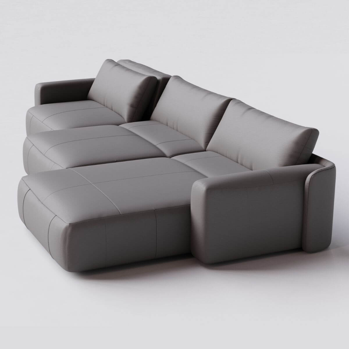 Sofá Cama Ibiza 3 Módulos Sem Caixa com Super Chaise