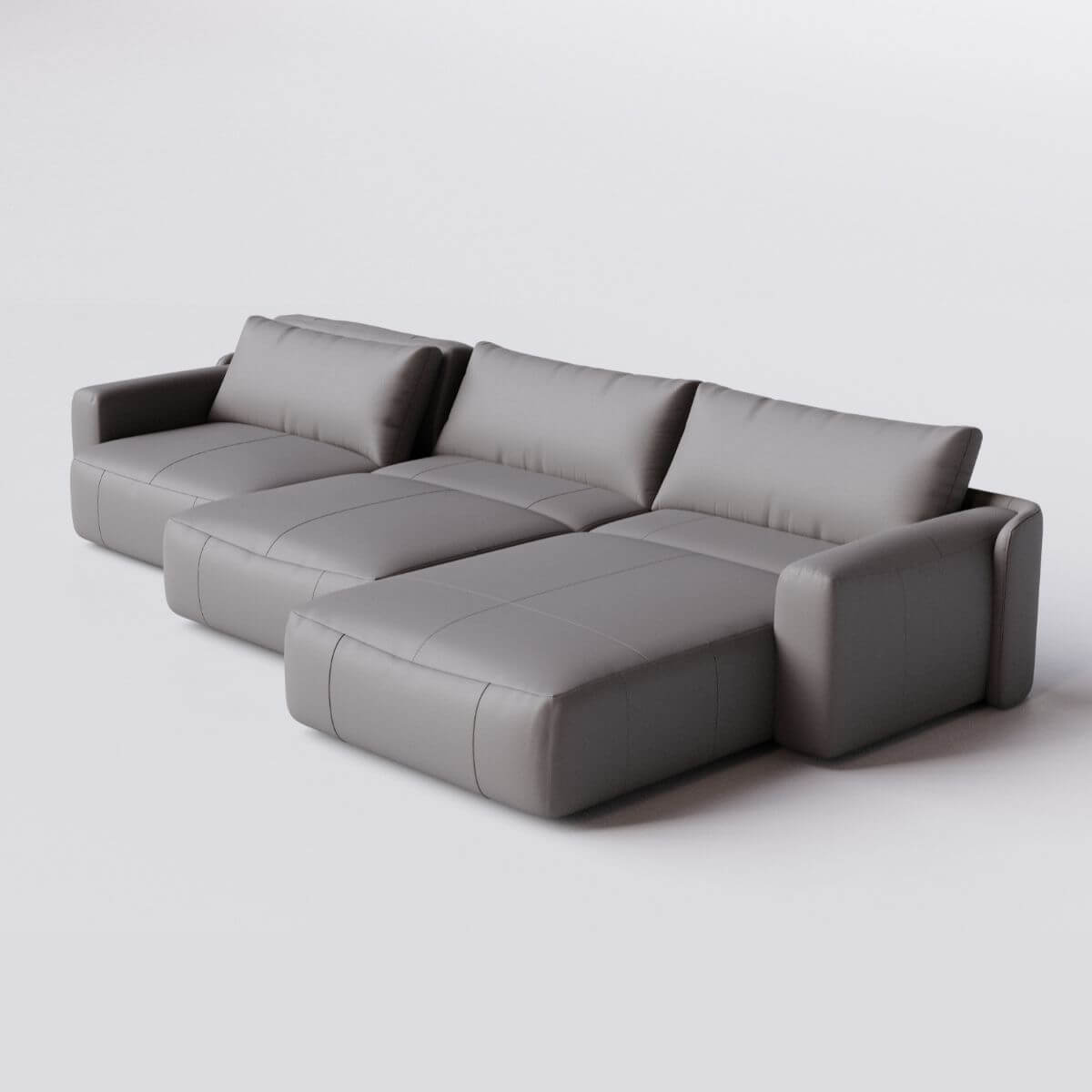 Sofá Cama Ibiza 3 Módulos Sem Caixa com Super Chaise