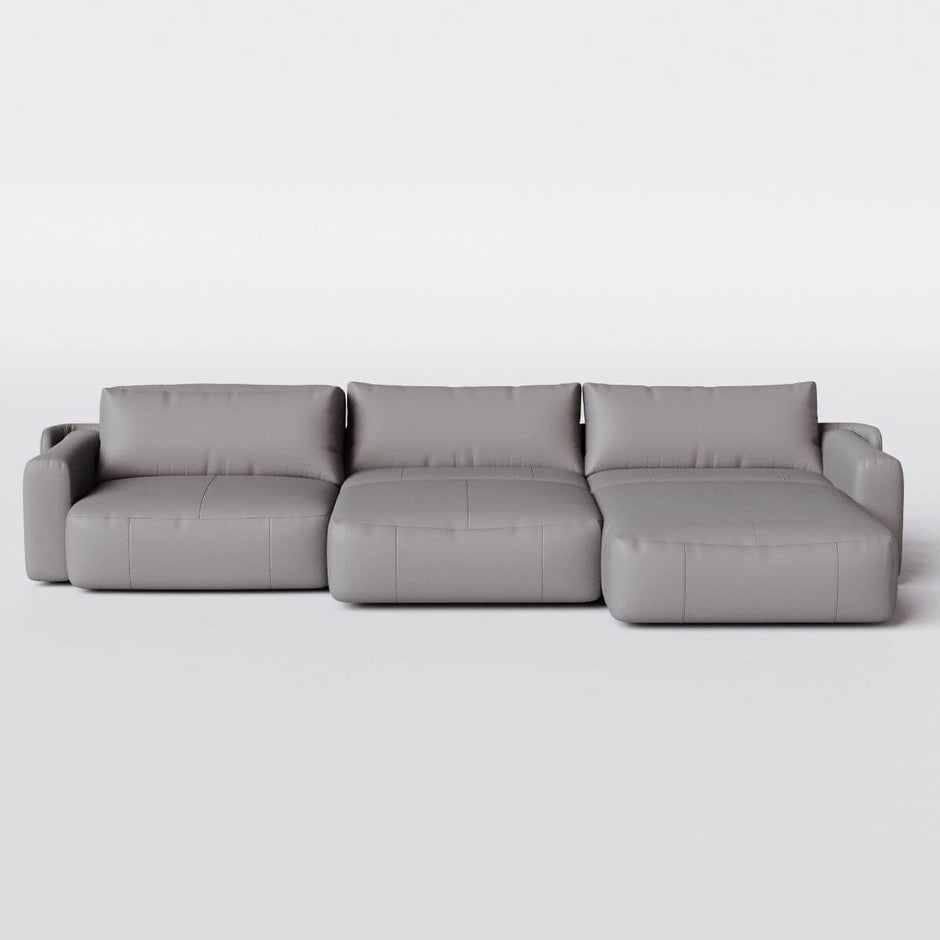 Sofá Cama Ibiza 3 Módulos Sem Caixa com Super Chaise
