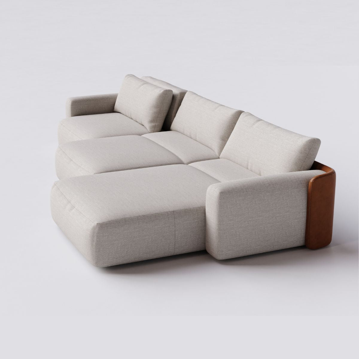 Sofá Cama Ibiza 3 Módulos Sem Caixa com Super Chaise