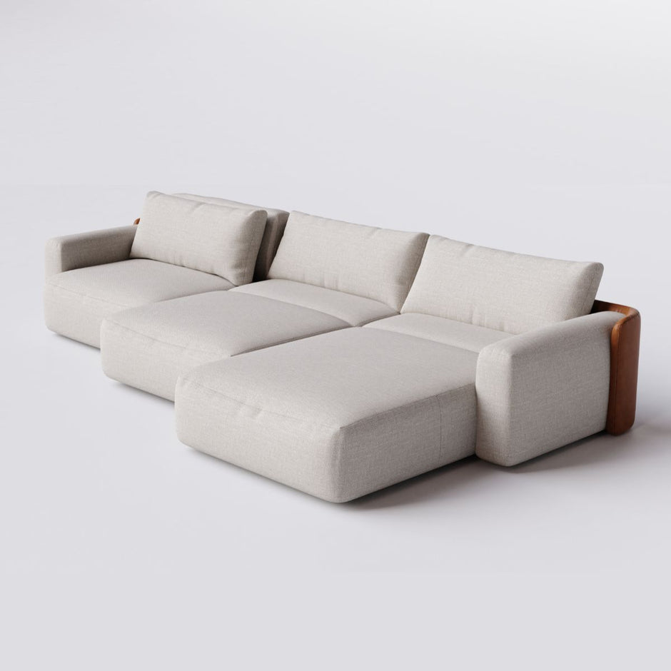 Sofá Cama Ibiza 3 Módulos Sem Caixa com Super Chaise