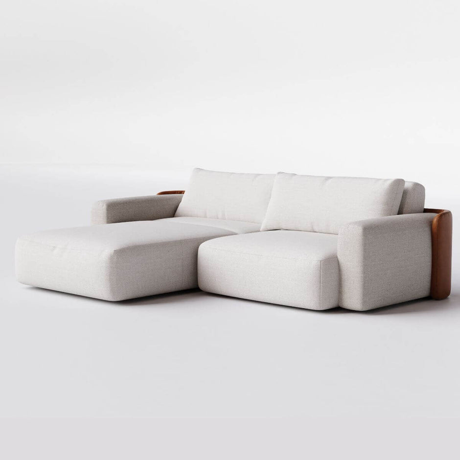 Sofá Cama Ibiza 2 Módulos Sem Caixa com Super Chaise