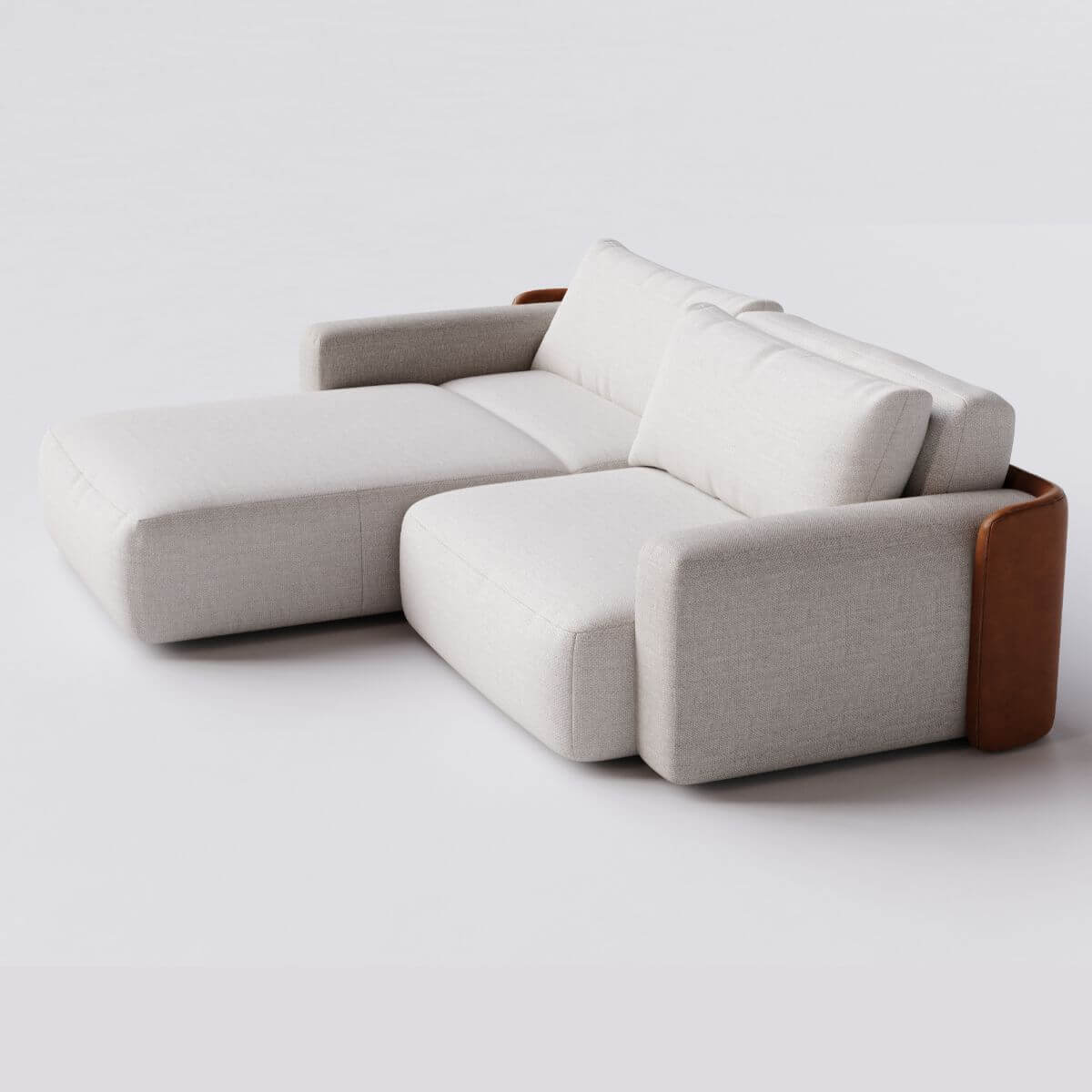 Sofá Cama Ibiza 2 Módulos Sem Caixa com Super Chaise