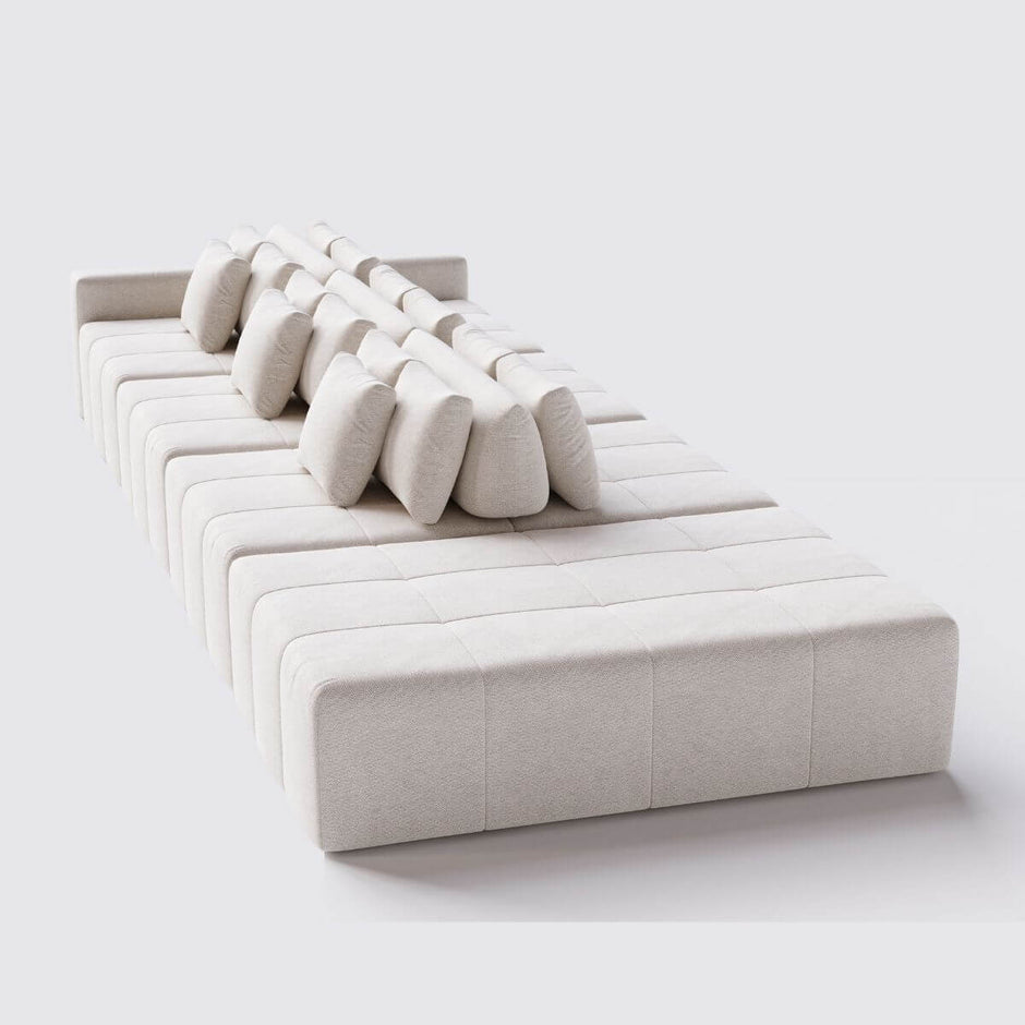 Sofá Ilha de Santorini 4 Módulos P180 cm Com Braço