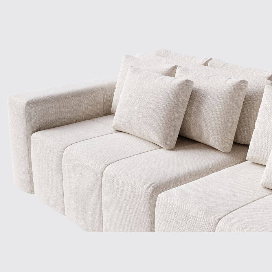 Sofá Ilha de Santorini 4 Módulos P180 cm Com Braço