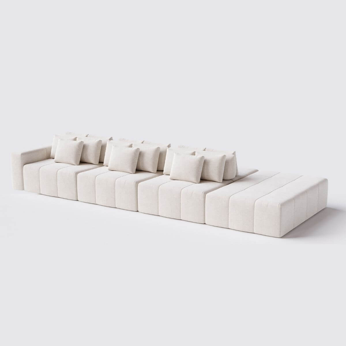 Sofá Ilha de Santorini 4 Módulos P180 cm Com Braço
