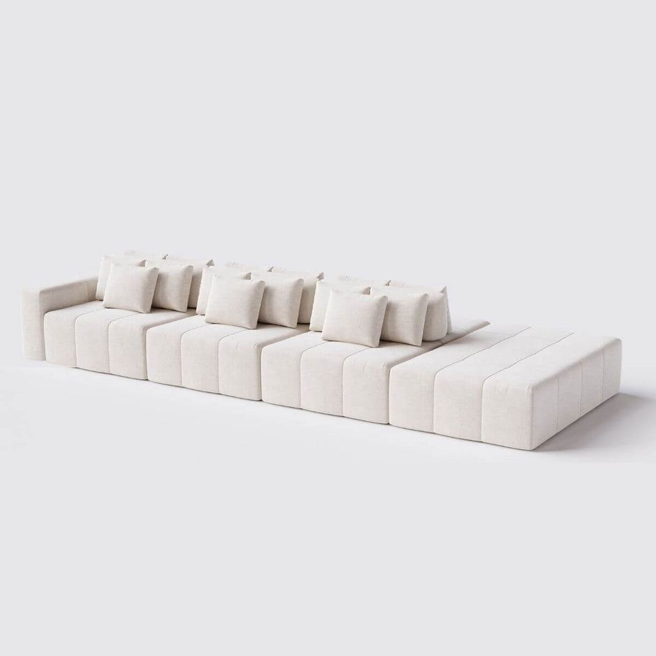 Sofá Ilha de Santorini 4 Módulos P180 cm Com Braço