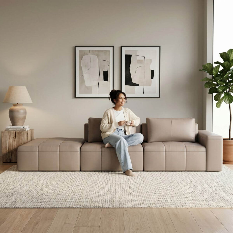 Sofá Ilha de Santorini 3 Módulos P160 cm Com Braço