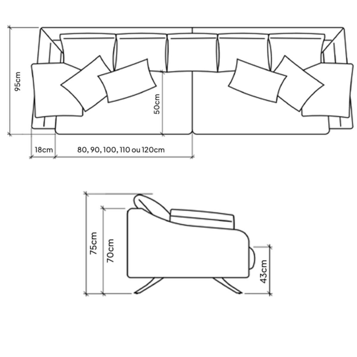 Sofá Living Modulado San Marino