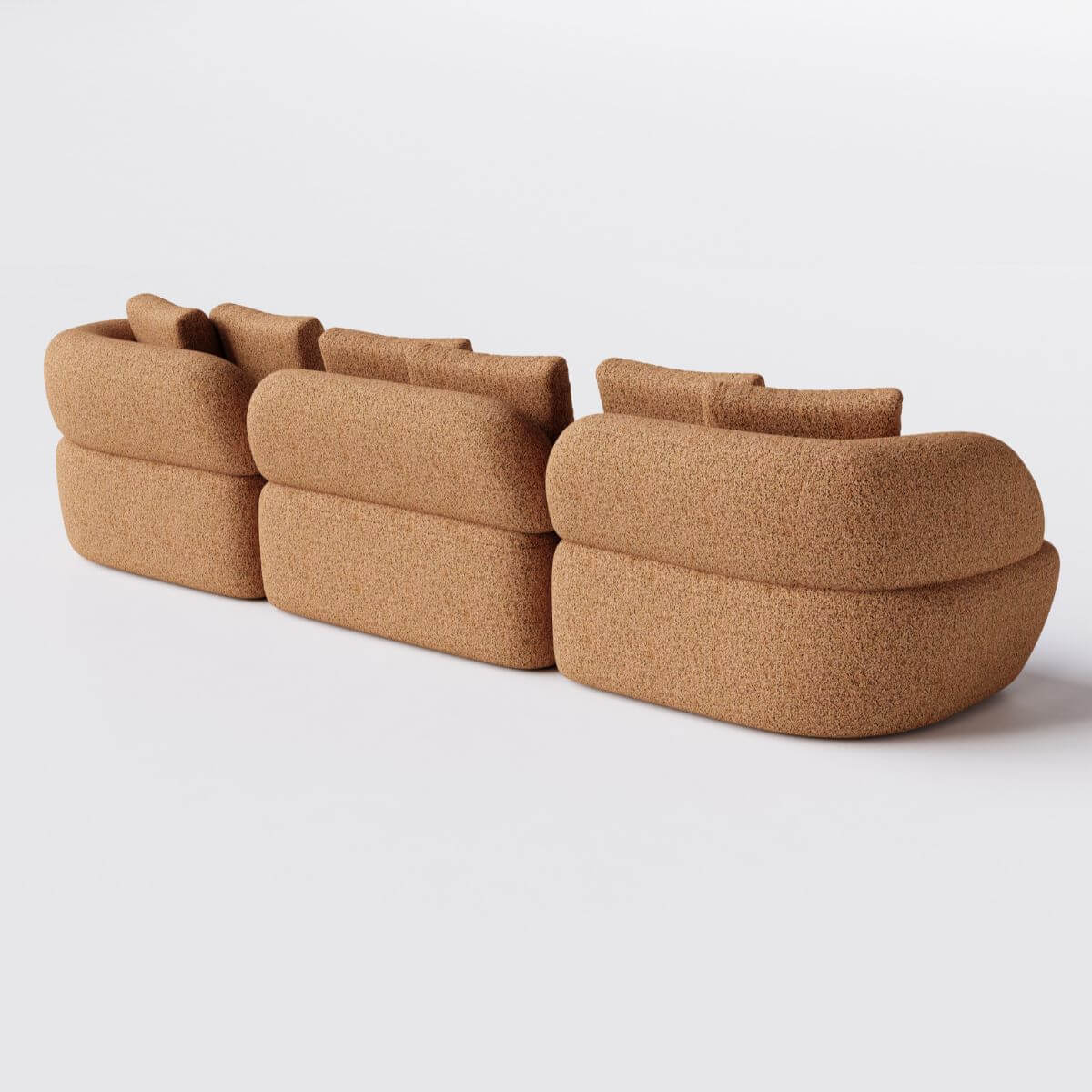 Sofá Living Modulado Com Chaise Van Gogh