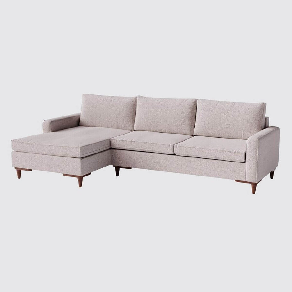 Sofá Living Fixo Viena com Chaise