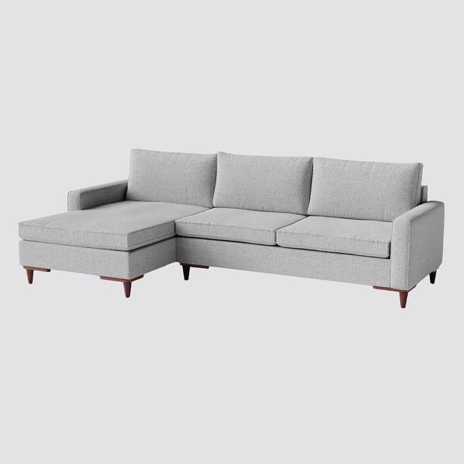 Sofá Living Fixo Viena com Chaise