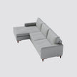 Sofá Living Fixo Viena com Chaise