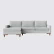 Sofá Living Fixo Viena com Chaise