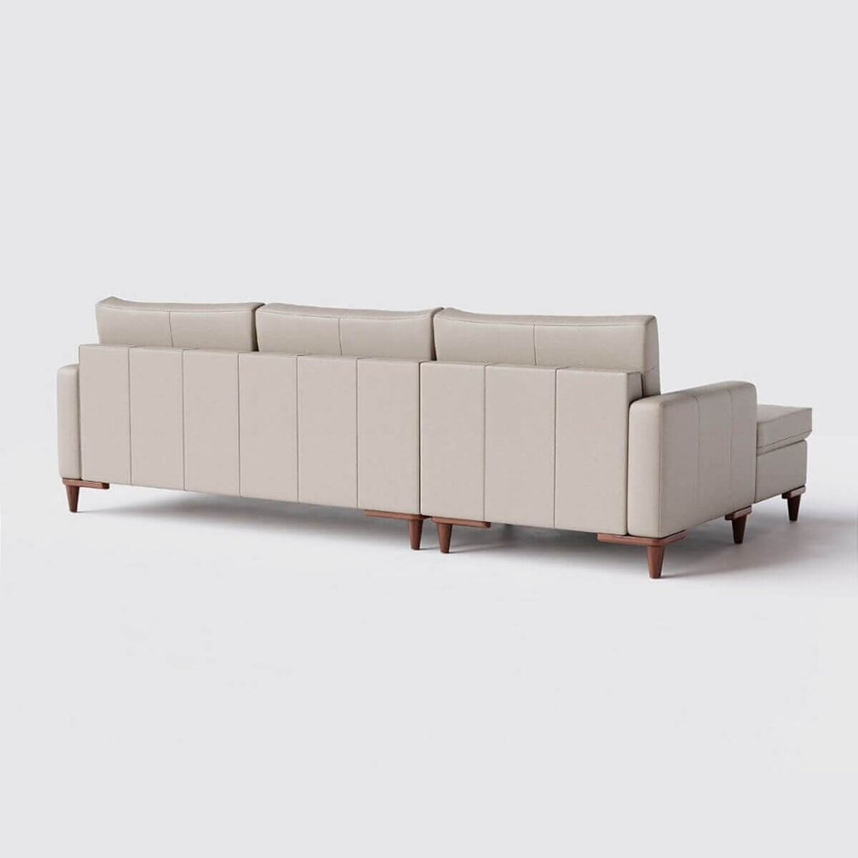 Sofá Living Fixo Viena com Chaise