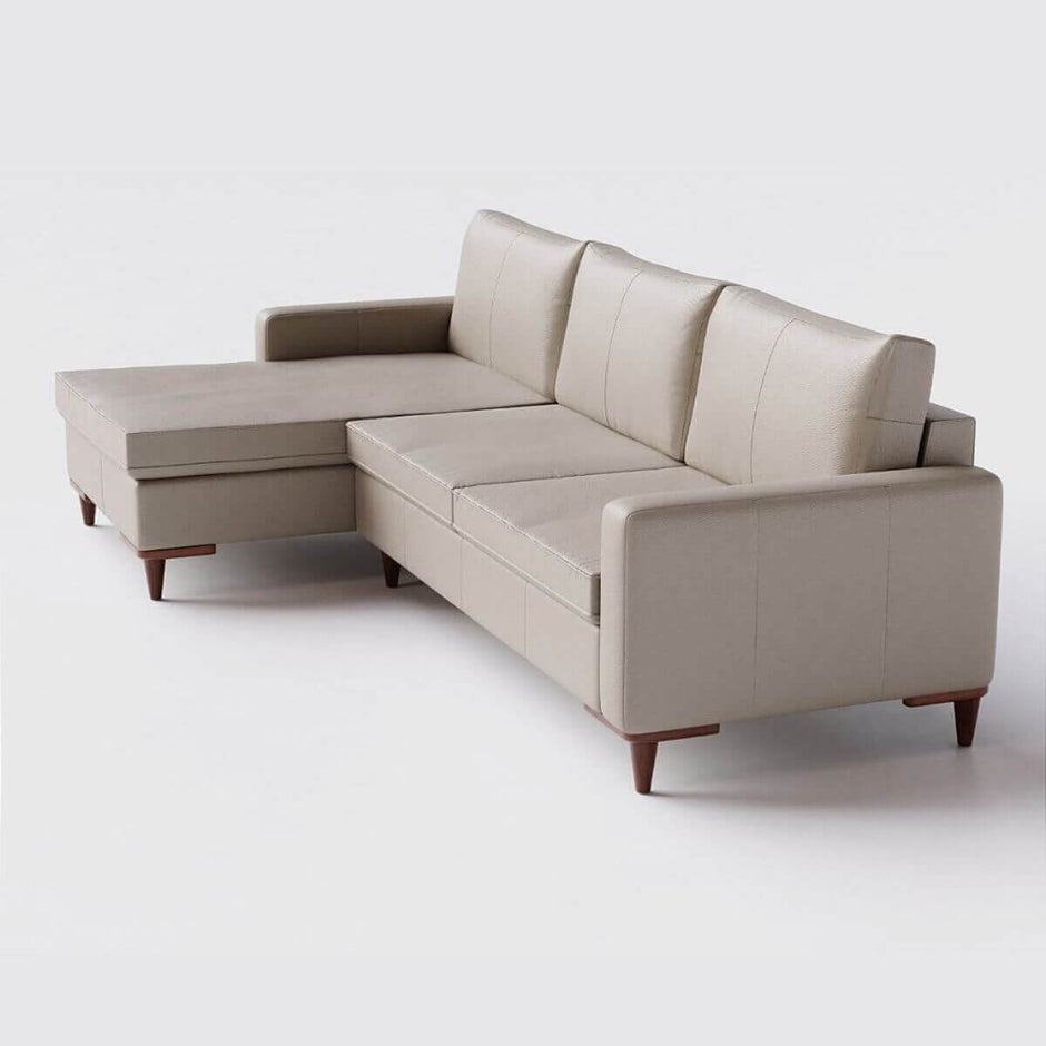 Sofá Living Fixo Viena com Chaise
