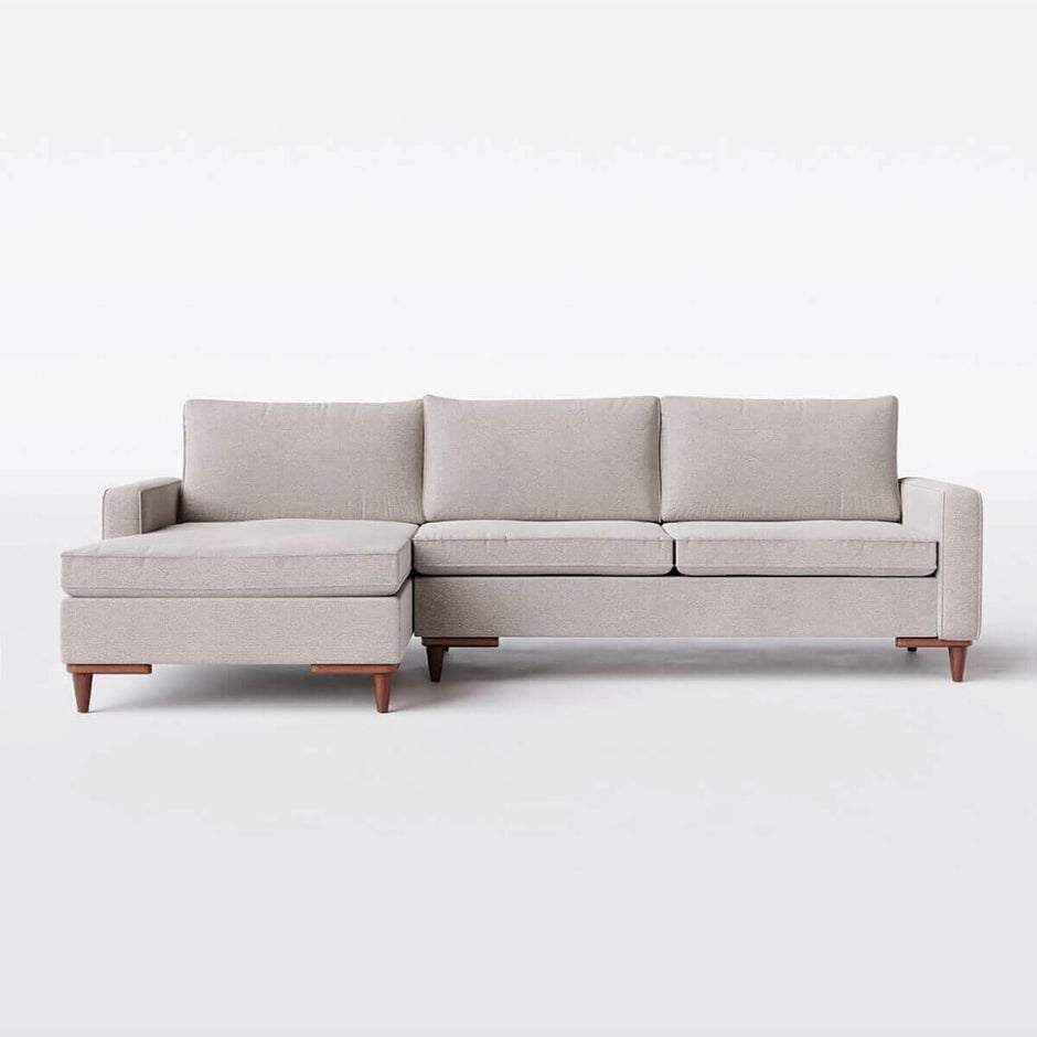 Sofá Living Fixo Viena com Chaise