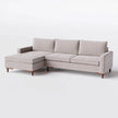 Sofá Living Fixo Viena com Chaise
