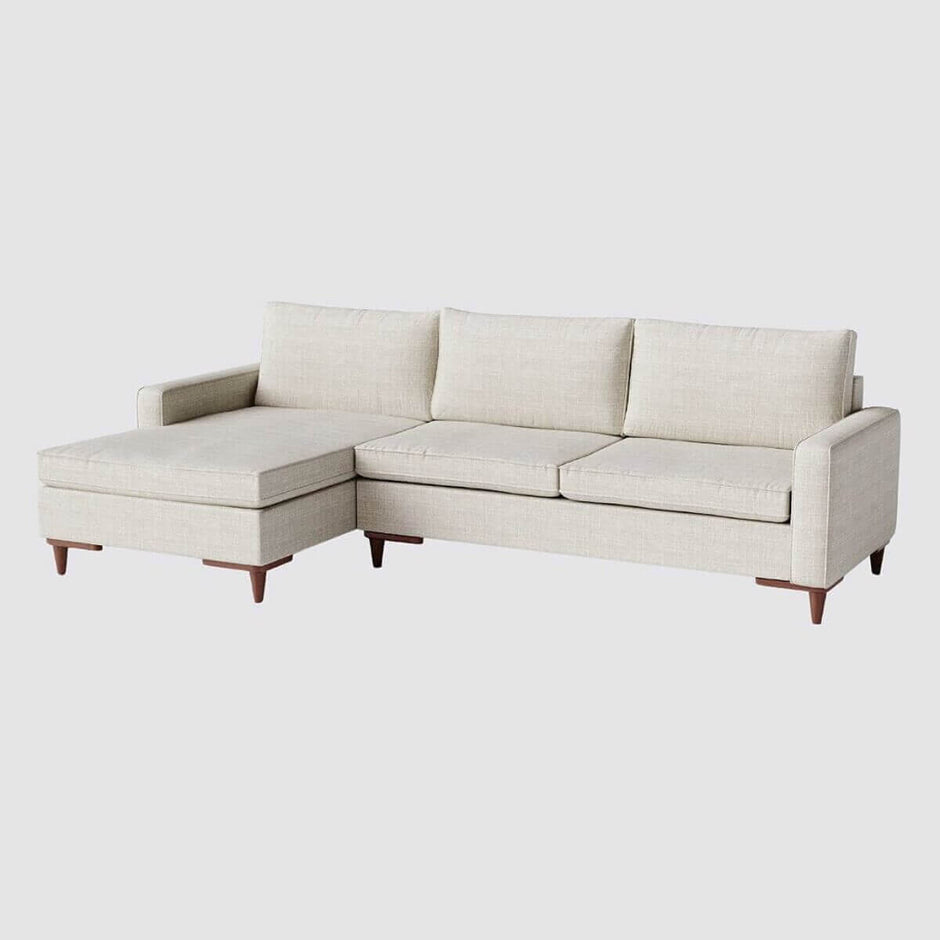 Sofá Living Fixo Viena com Chaise