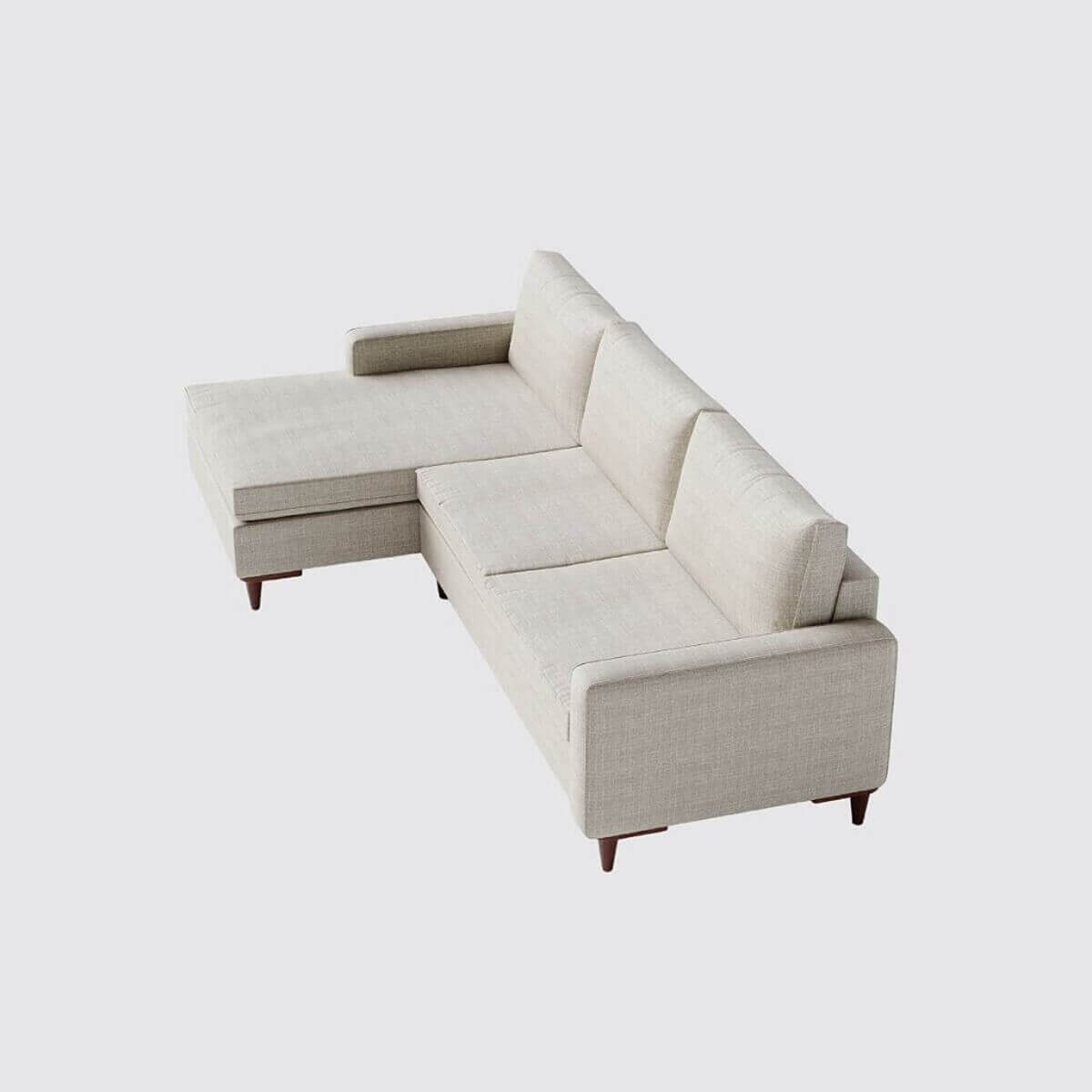 Sofá Living Fixo Viena com Chaise