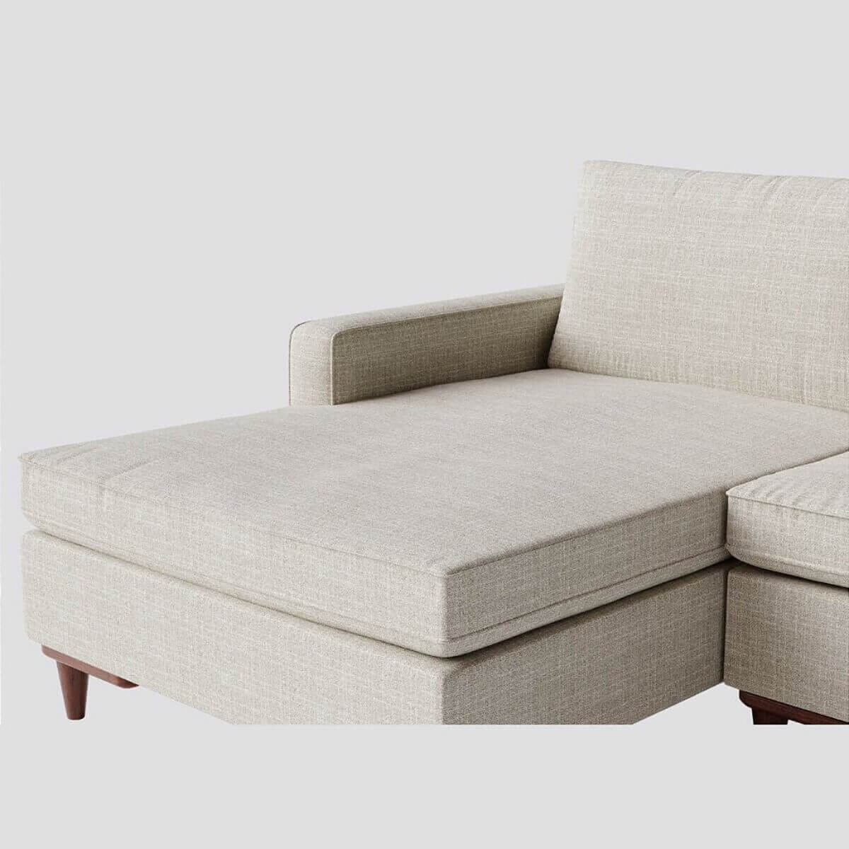Sofá Living Fixo Viena com Chaise