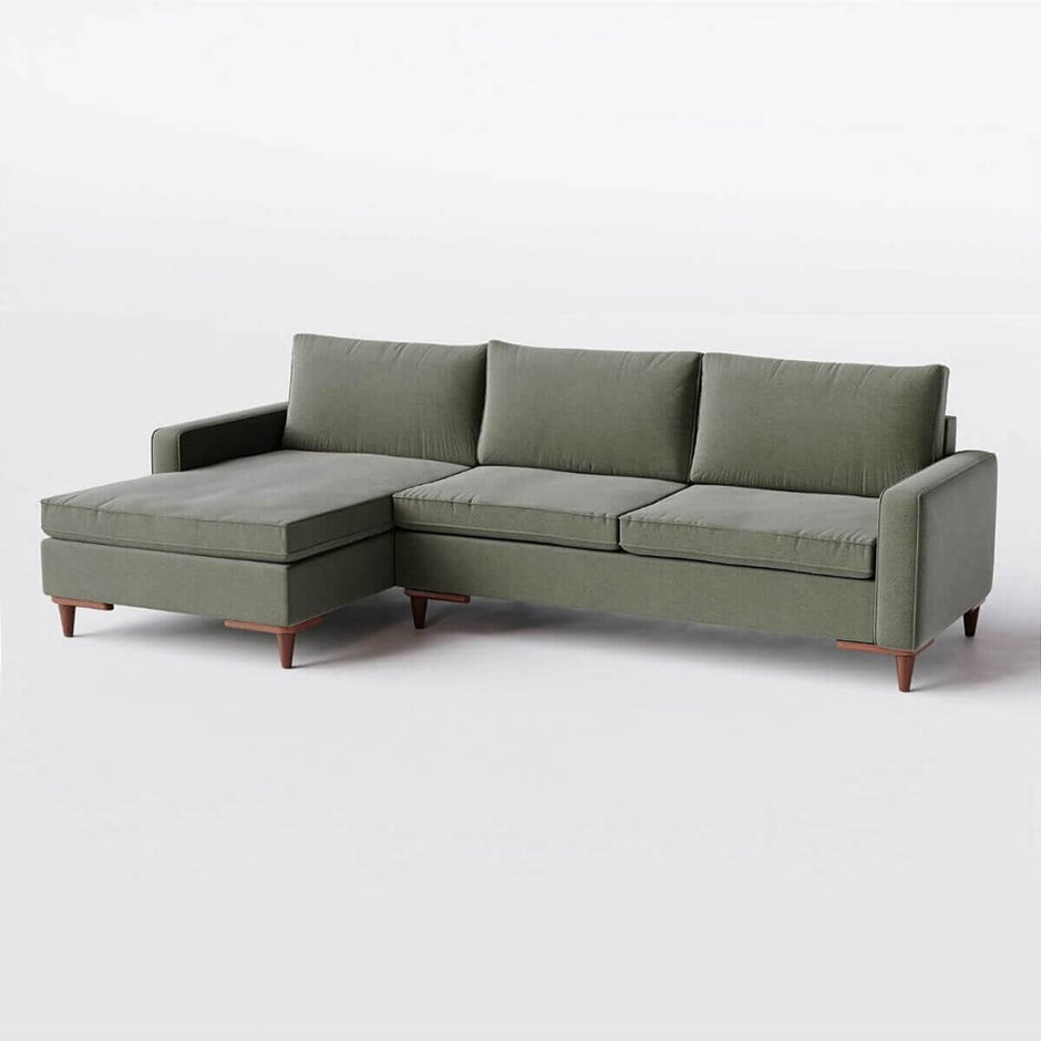 Sofá Living Fixo Viena com Chaise