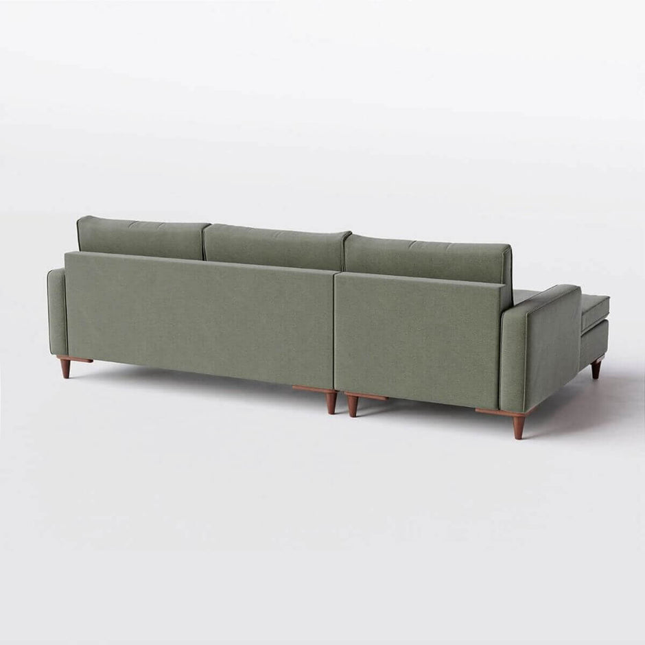 Sofá Living Fixo Viena com Chaise