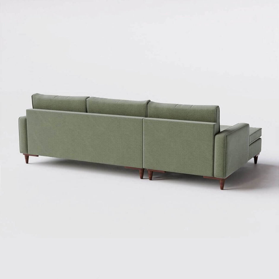 Sofá Living Fixo Viena com Chaise